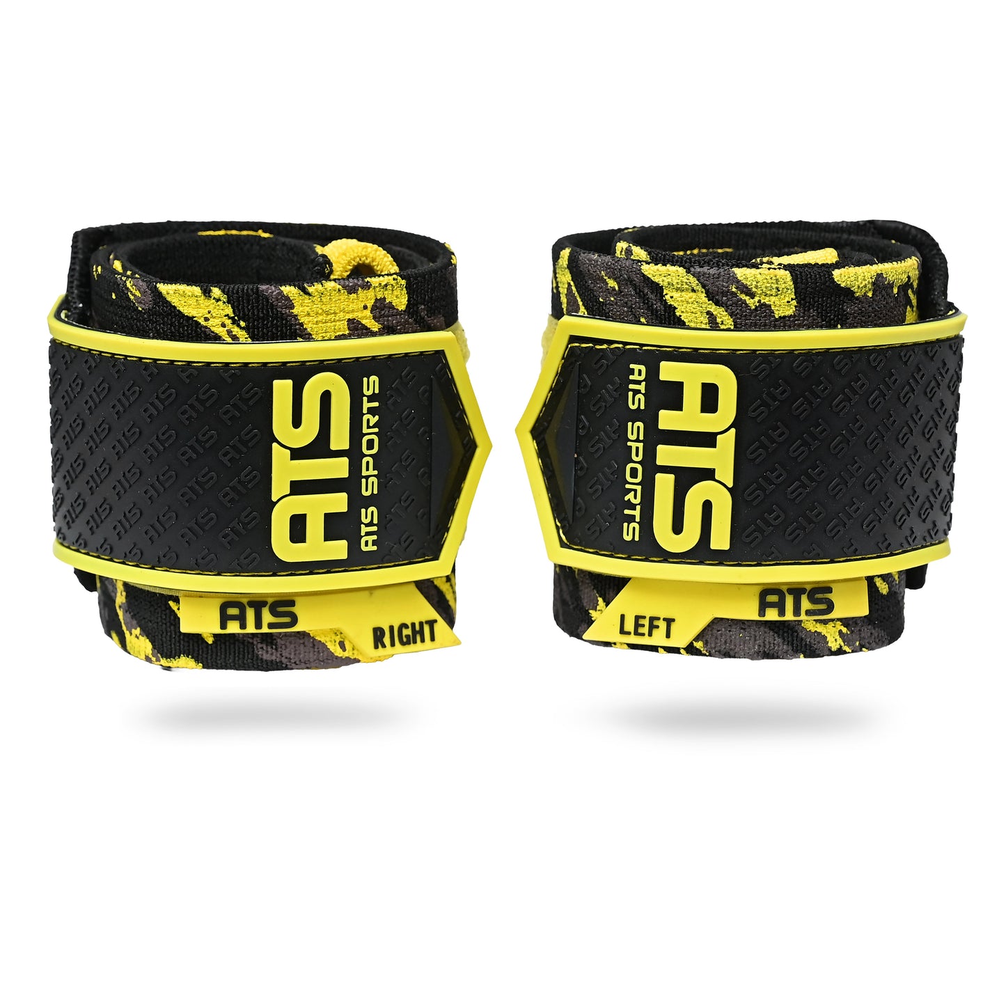 Wrist Wraps 20” Super Heavy – Yellow Camo | Extreme Stability & Maximum Support