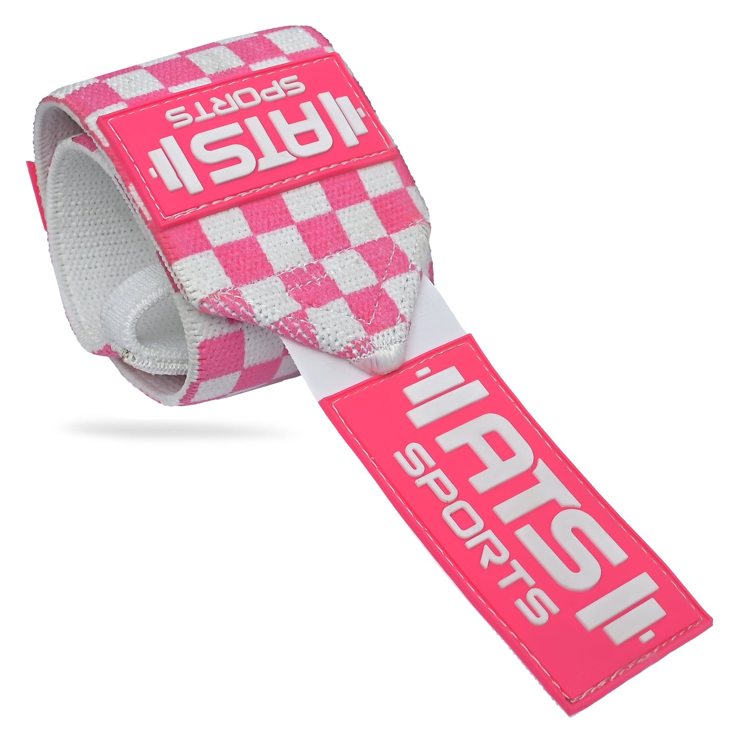 Wrist Wraps 18” Heavy – Pink & White | Enhanced Support for Intense Training