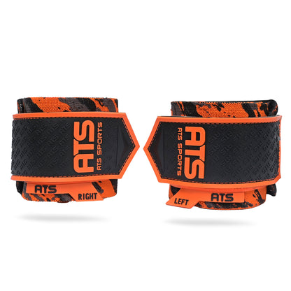 Wrist Wraps 20” Super Heavy – Orange Camo | Extreme Stability & Support