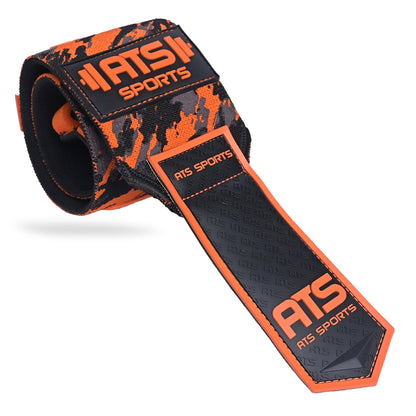 Wrist Wraps 20” Super Heavy – Orange Camo | Extreme Stability & Support