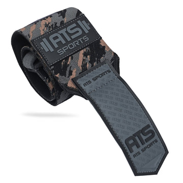 Wrist Wraps 20” Super Heavy – Brown Camo | Extreme Stability & Maximum Support (Pair)