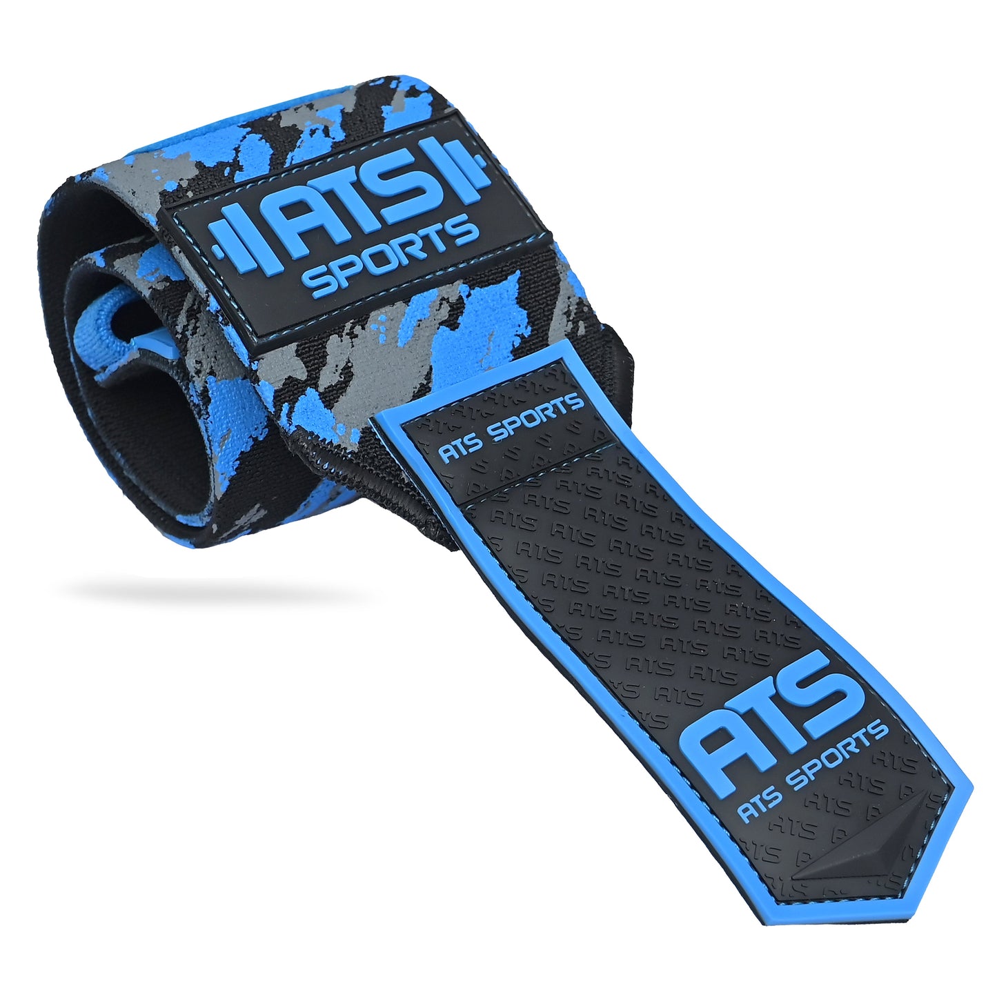 Wrist Wraps 20” Super Heavy – Blue Camo | Extreme Stability & Maximum Support