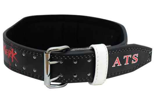 Berserk 4” Powerlifting Belt – Premium Leather Weightlifting Belt for Squat, Deadlift & Heavy Training