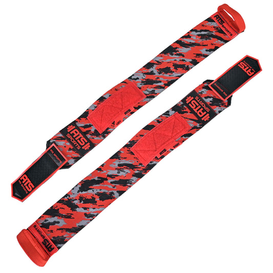 Wrist Wraps 20” Super Heavy – Red Camo | Extreme Stability & Maximum Support (Pair)