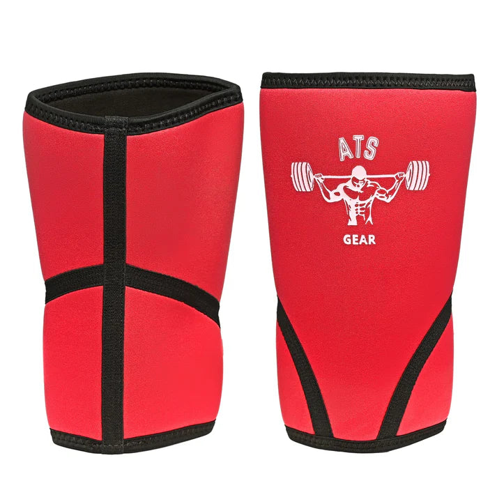 Knee Sleeves 5mm Red – ATS Sports Support, Comfort & Mobility