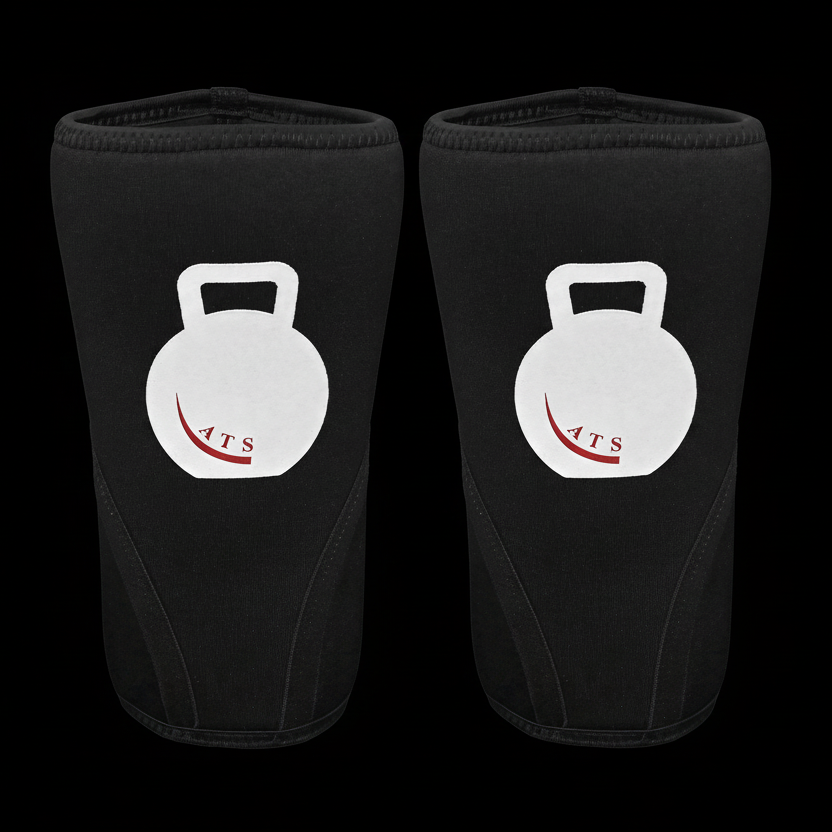 ATS knee sleeves with black background